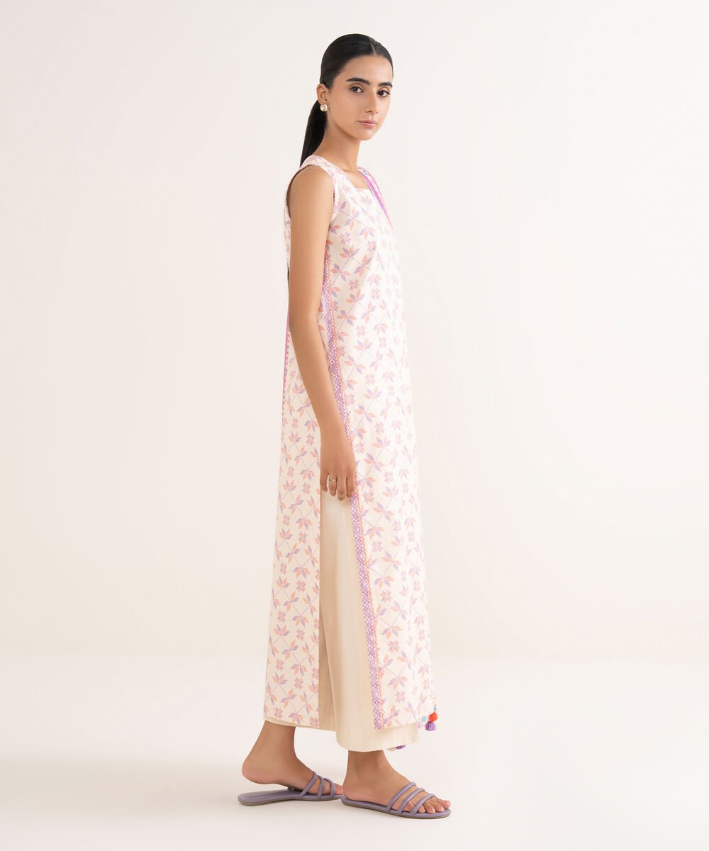 Women's Unstitched Lawn Printed Multi 2 Piece Suit