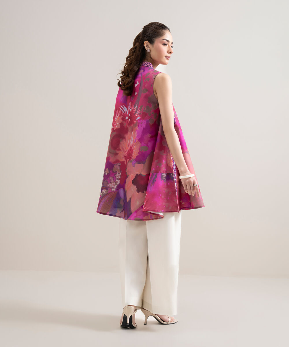 Women's Unstitched Lawn Printed Multi Shirt