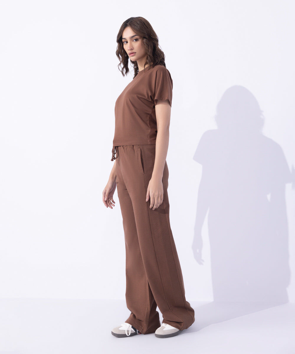 Women's Western Wear Brown T-Shirt