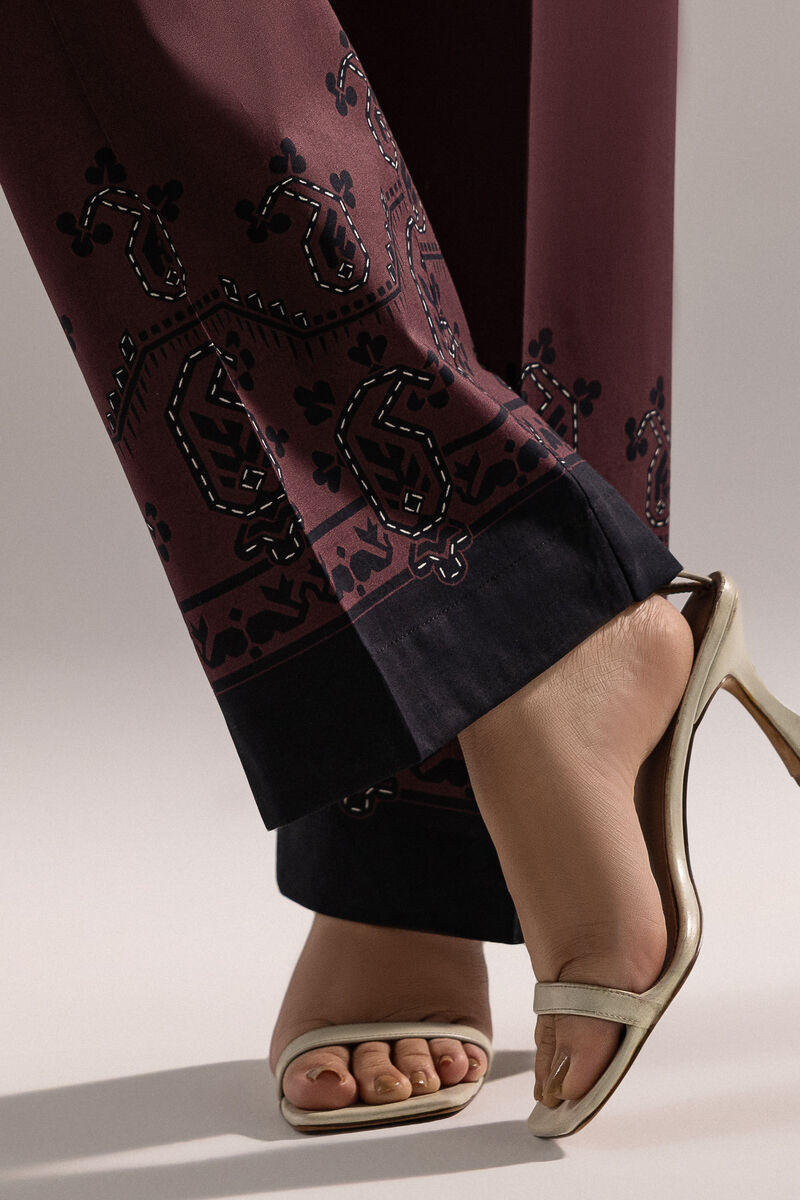 Printed Cambric Straight Pants