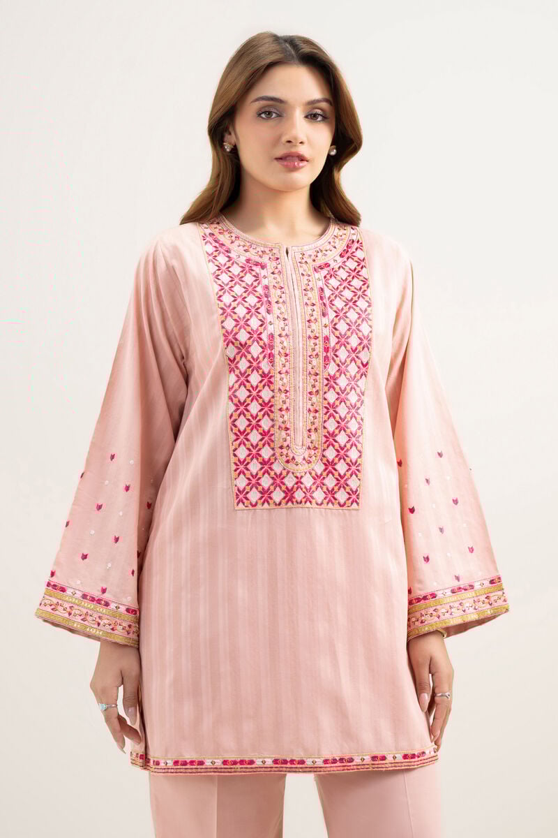 2 Piece - Embroidered Dobby Suit