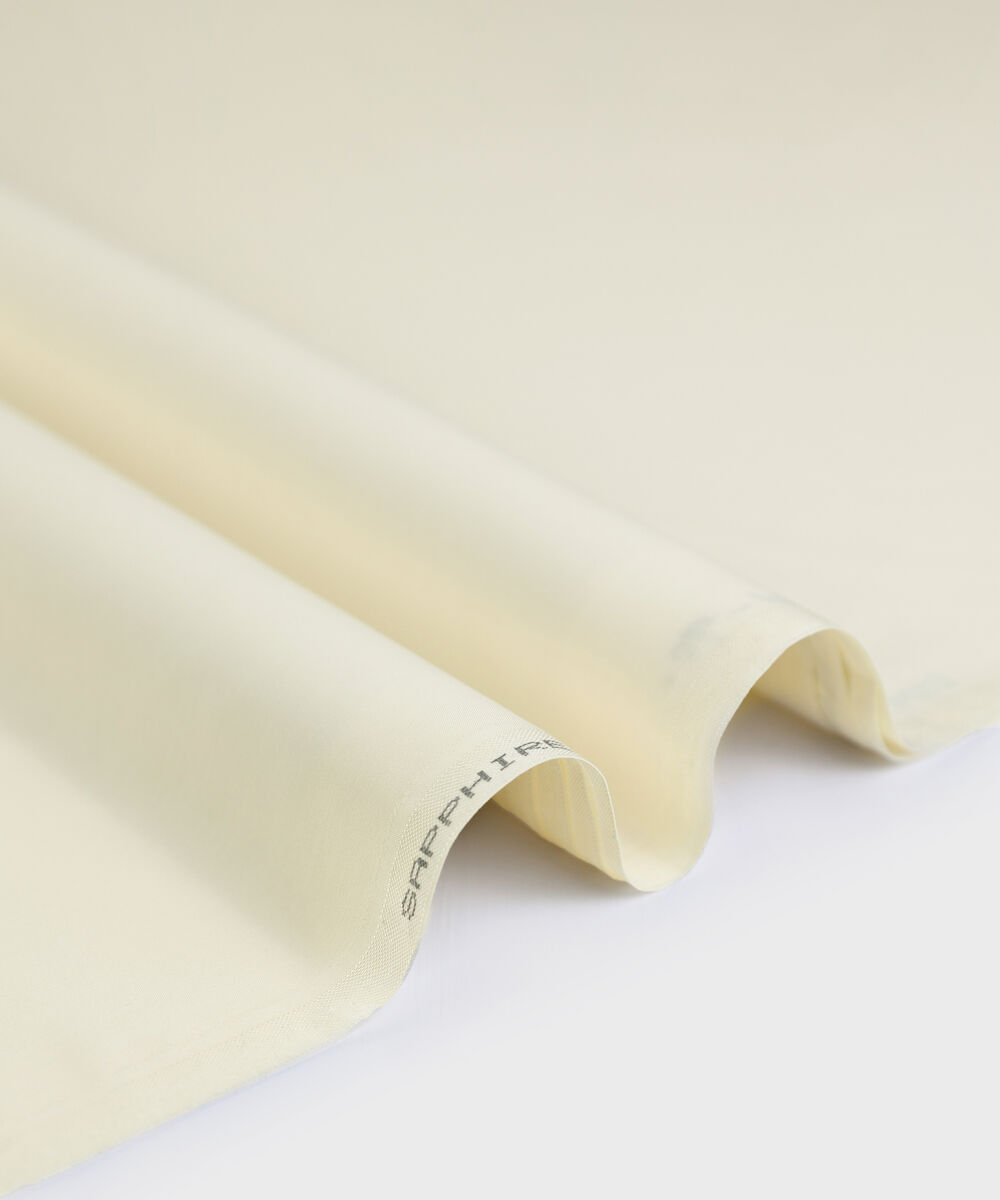 Men Unstitched Viscose Off-White Full Suit Fabric