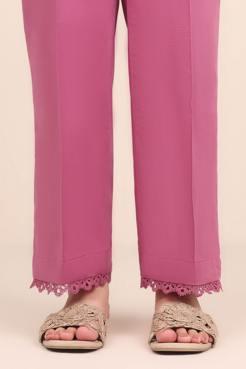 Solid Cambric Straight Pants