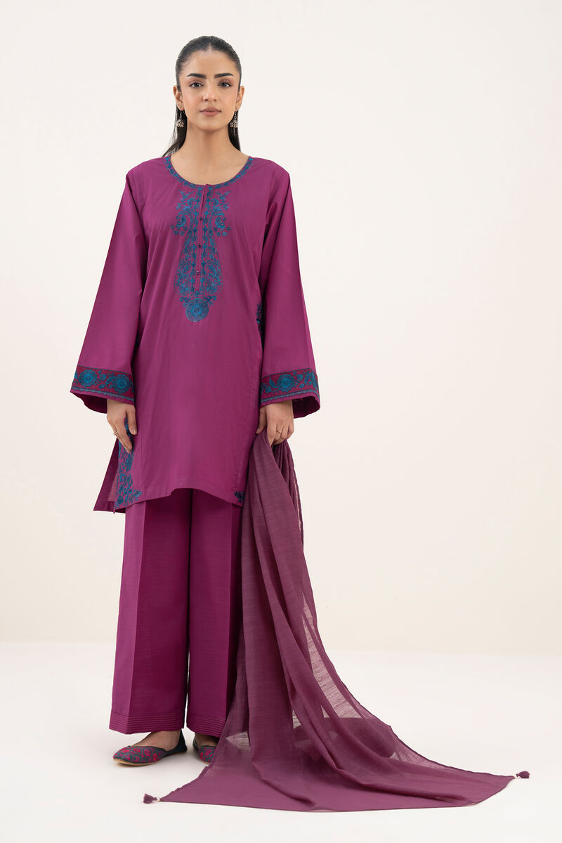 Solid Manaar Dupatta