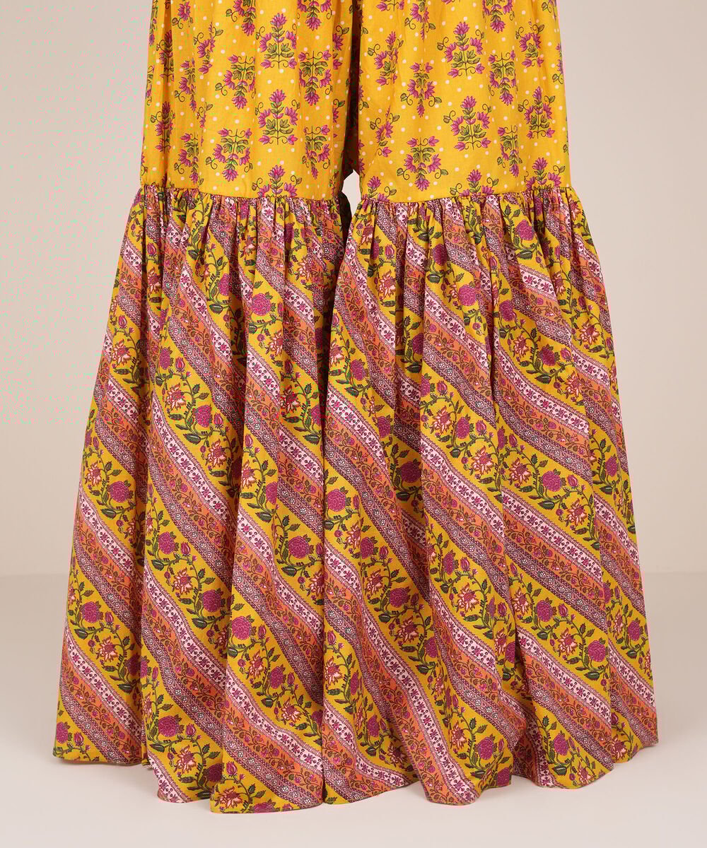 Women's RTW Cambric Multi Printed Gharara