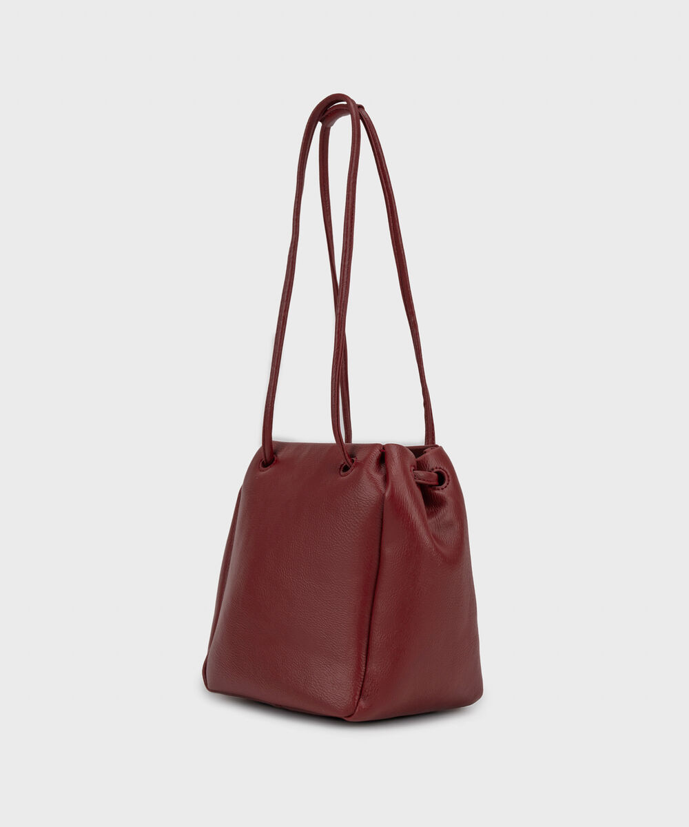 Women's Red Bucket Bag