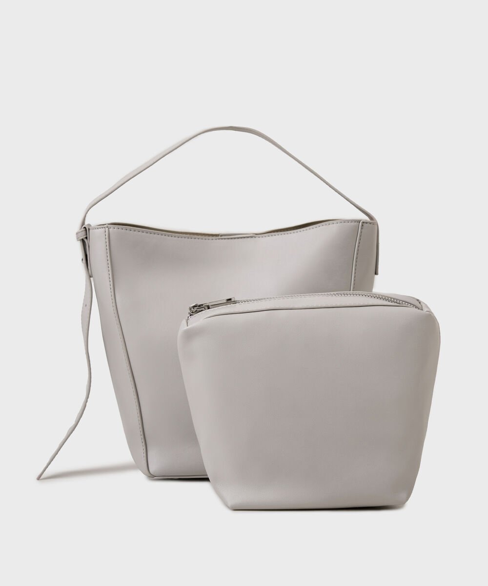 Women's Taupe Shoulder Bag