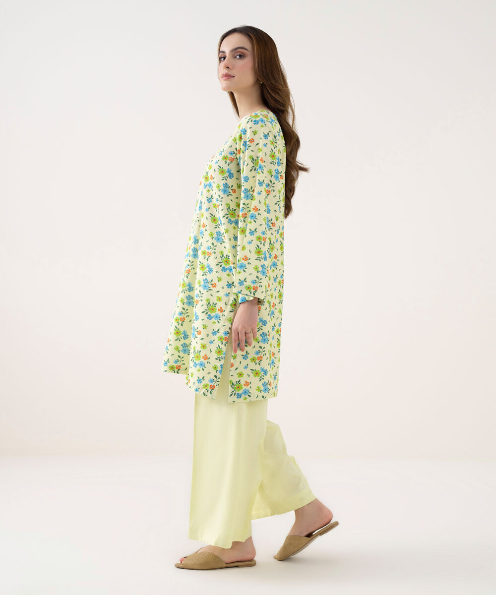 Women's RTW Cotton Viscose Embroidered Straight Multi Shirt