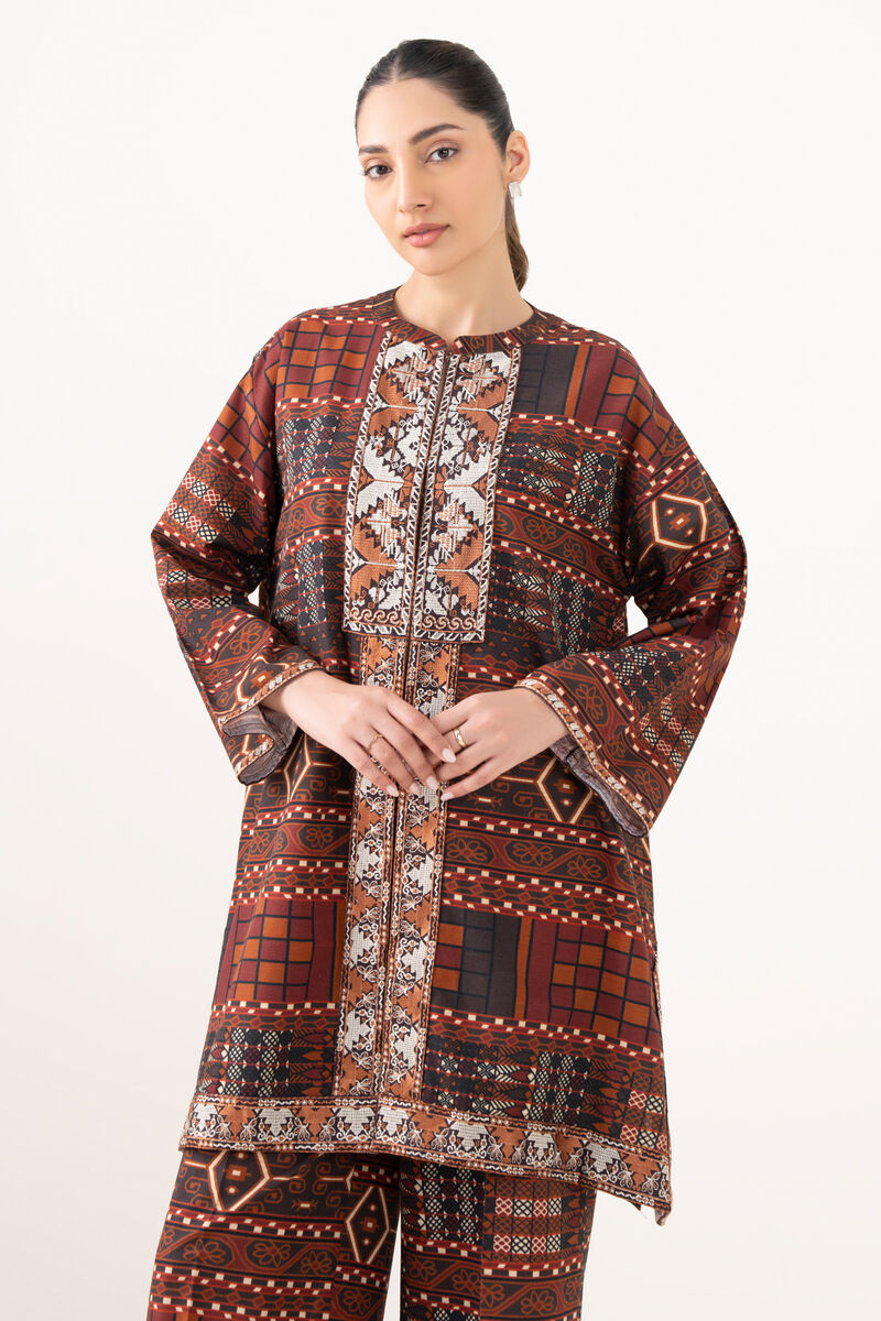 Embroidered Light Khaddar Shirt