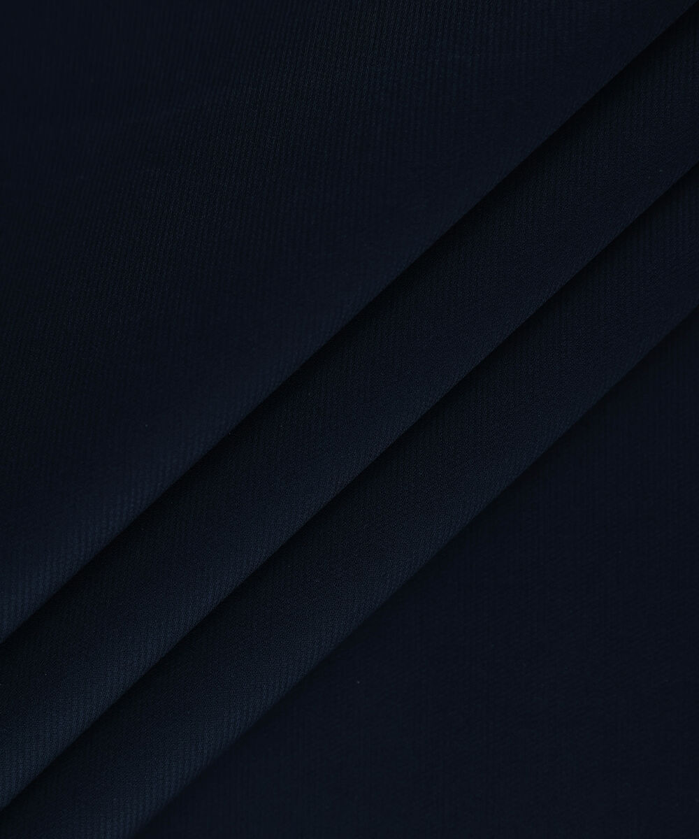 Men Unstitched Cotton Blue Full Suit Fabric