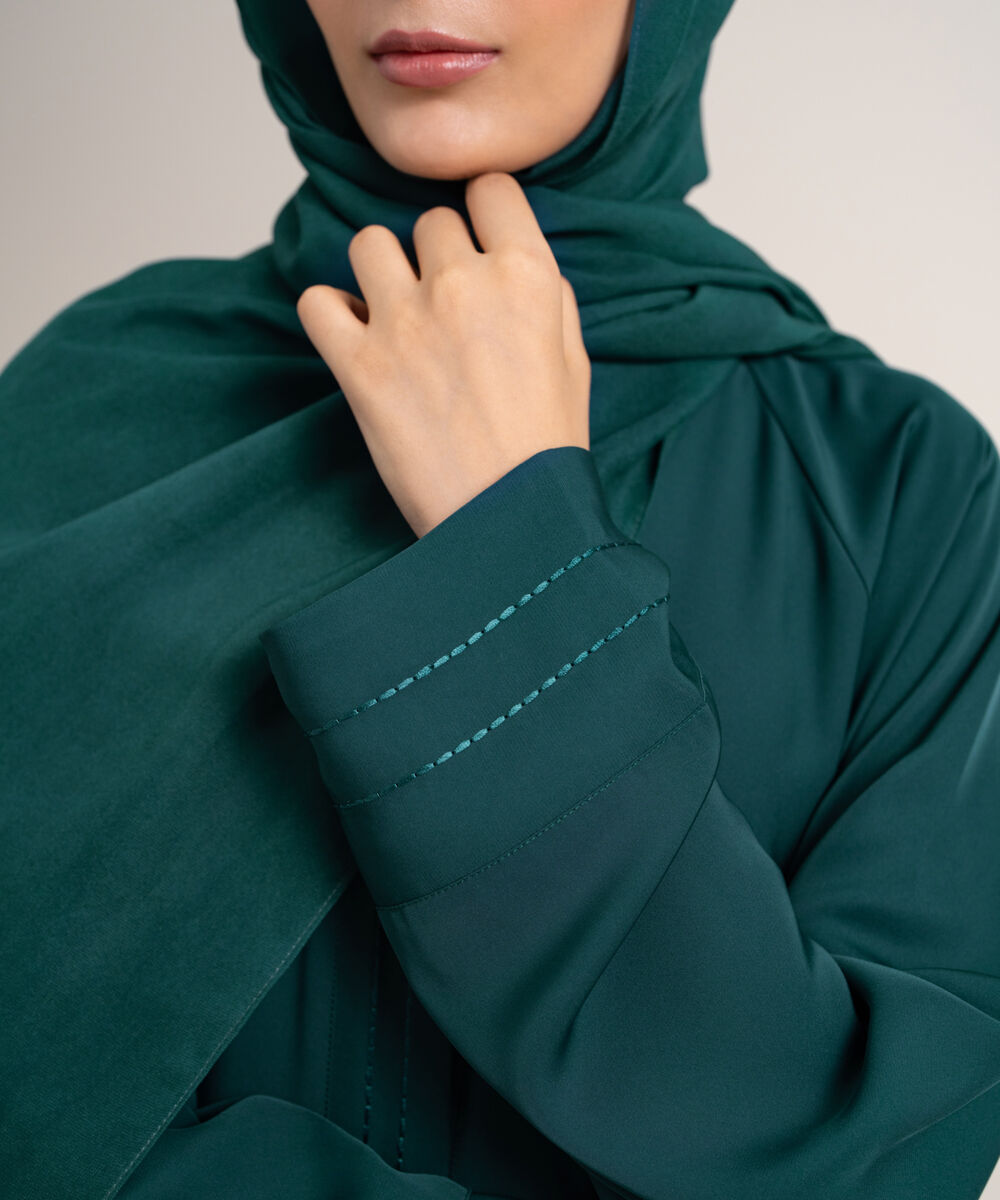 Women's Teal Raglan Abaya