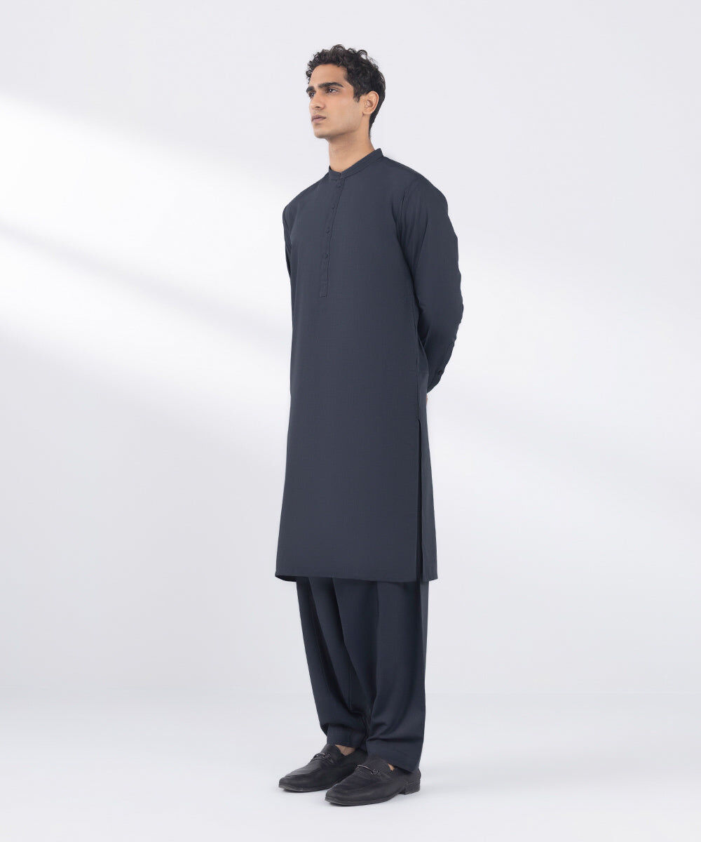 Men's Wash and Wear White Kurta Pajama