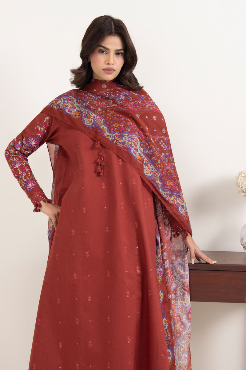 3 Piece - Embroidered Lawn Suit