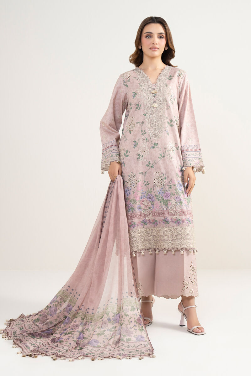 3 Piece - Embroidered Lawn Suit