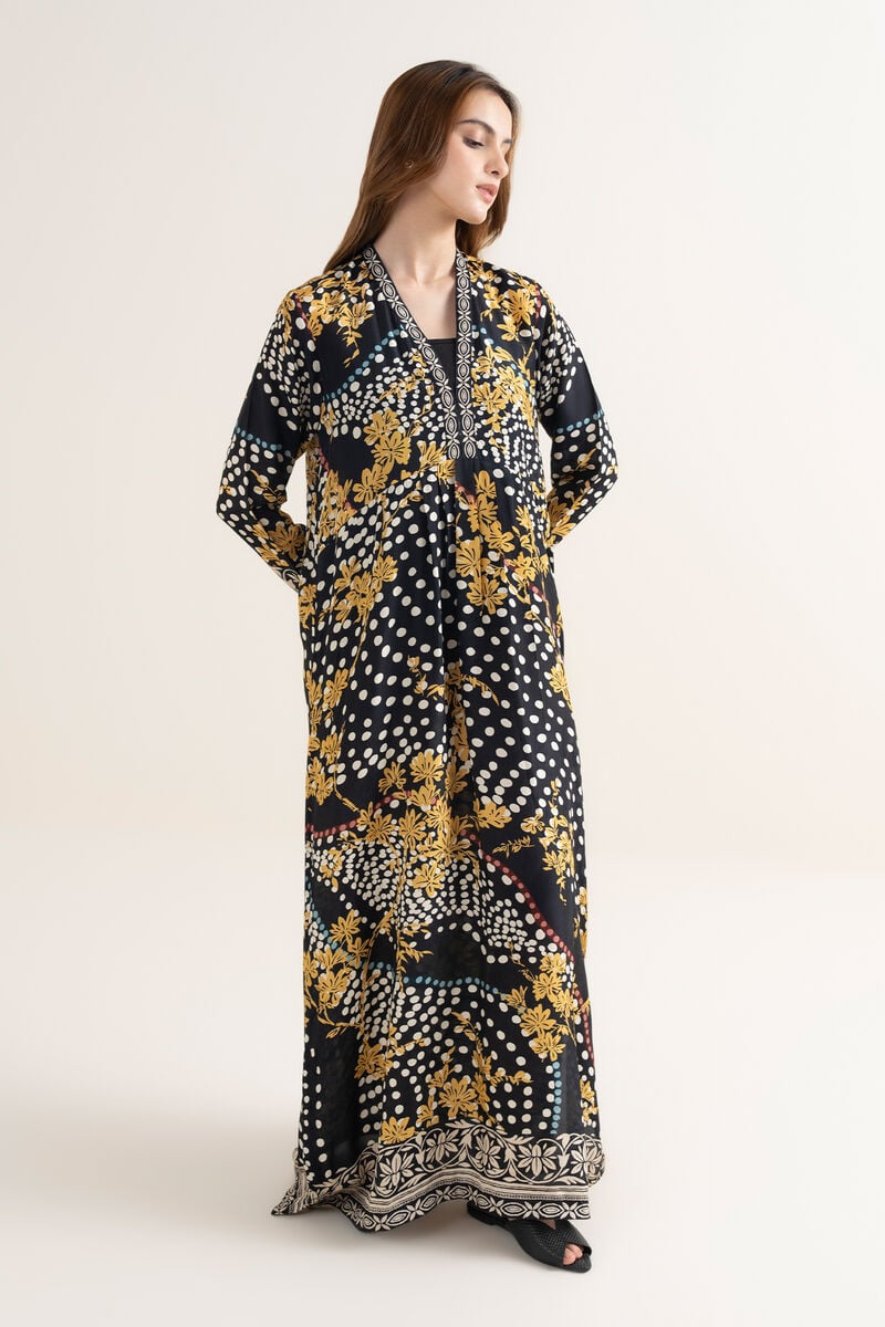 Printed Silk Kaftan