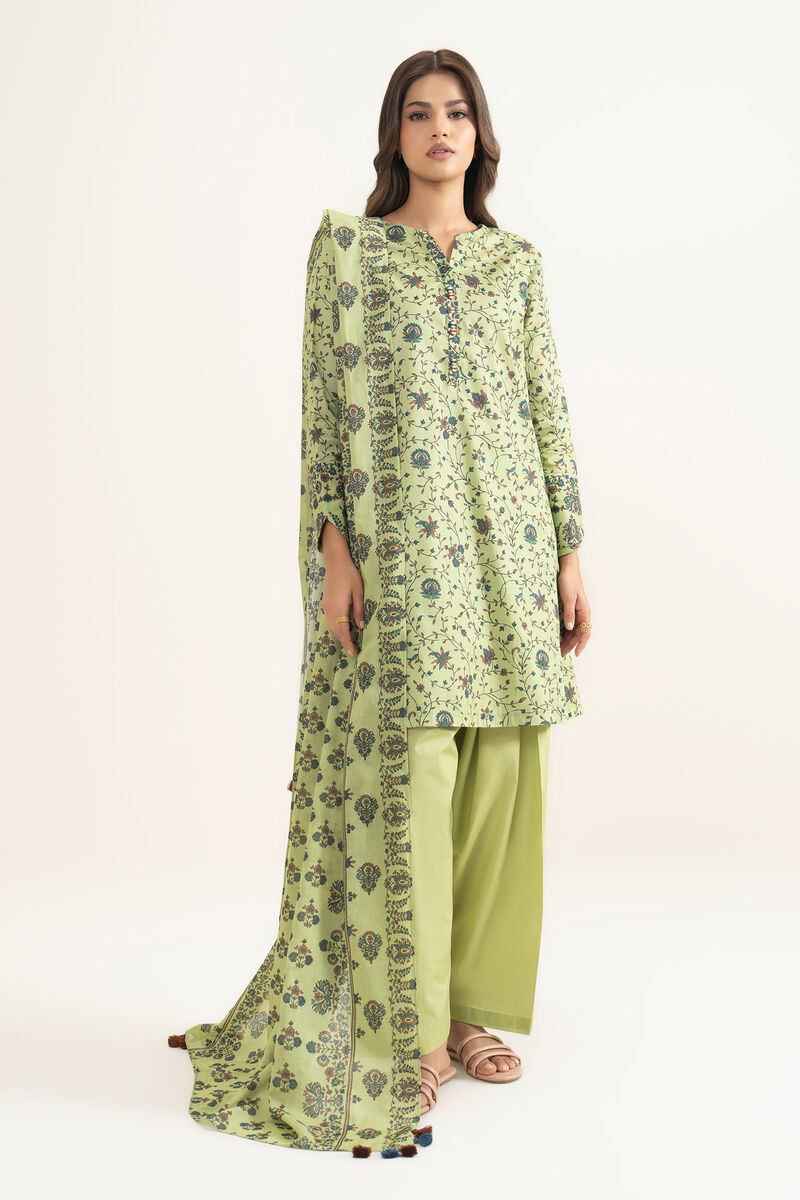 3 Piece - Printed Lawn Suit