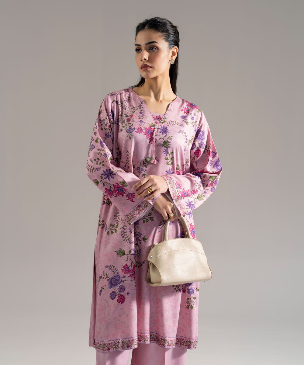 Women's RTW Viscose Marina Printed Lavender 2 Piece Suit