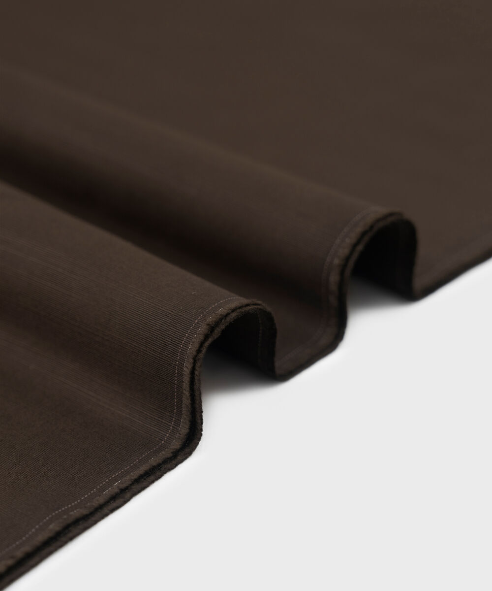 Men's Unstitched Brown Cotton Khaddar Suit