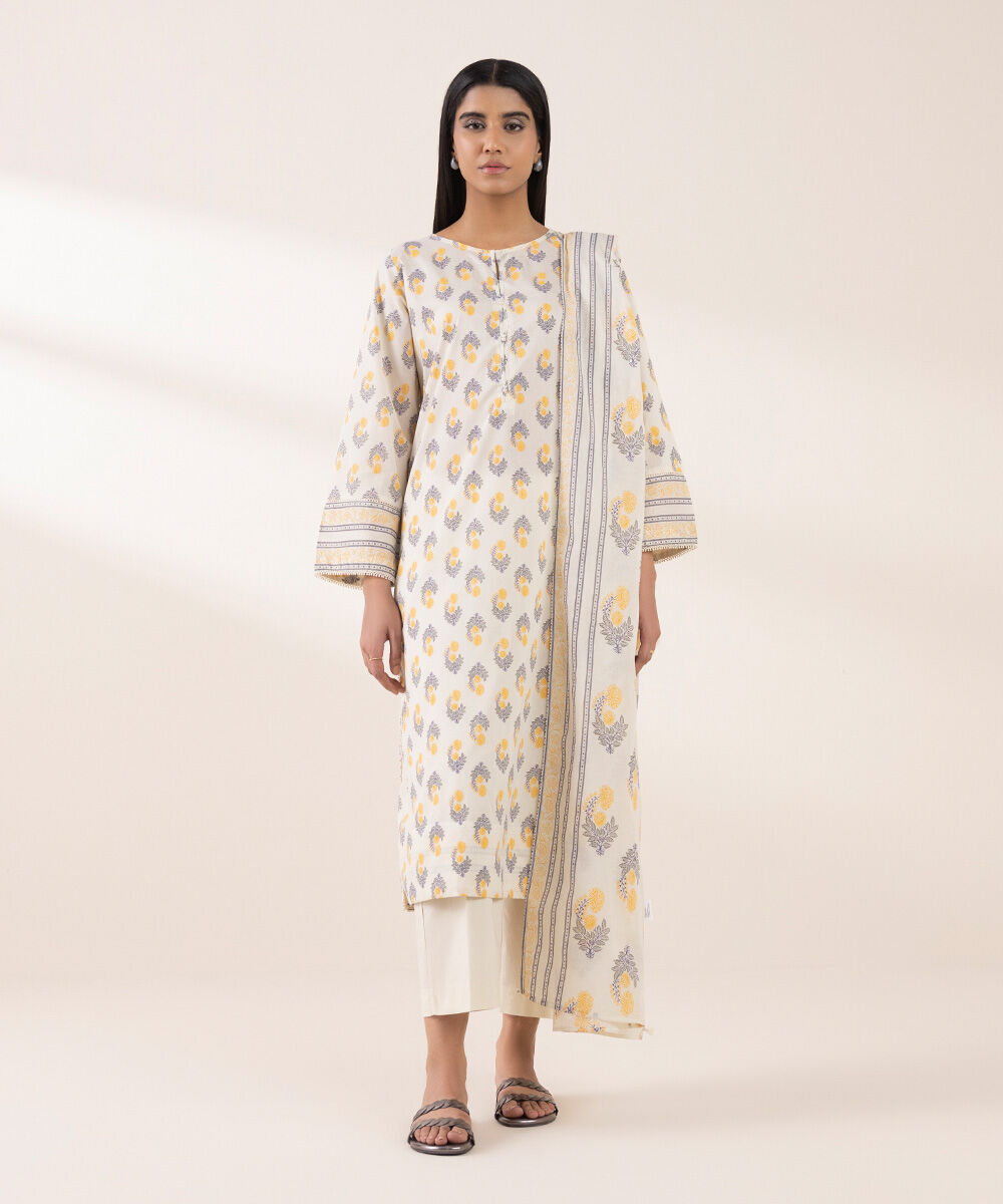 Women's RTW Lawn Multi Printed A-Line Shirt