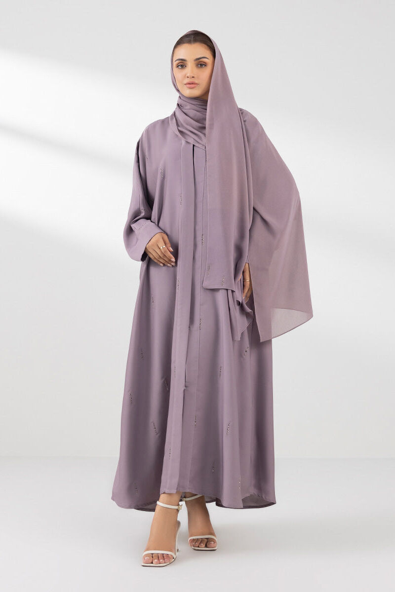 Button Through Abaya Set