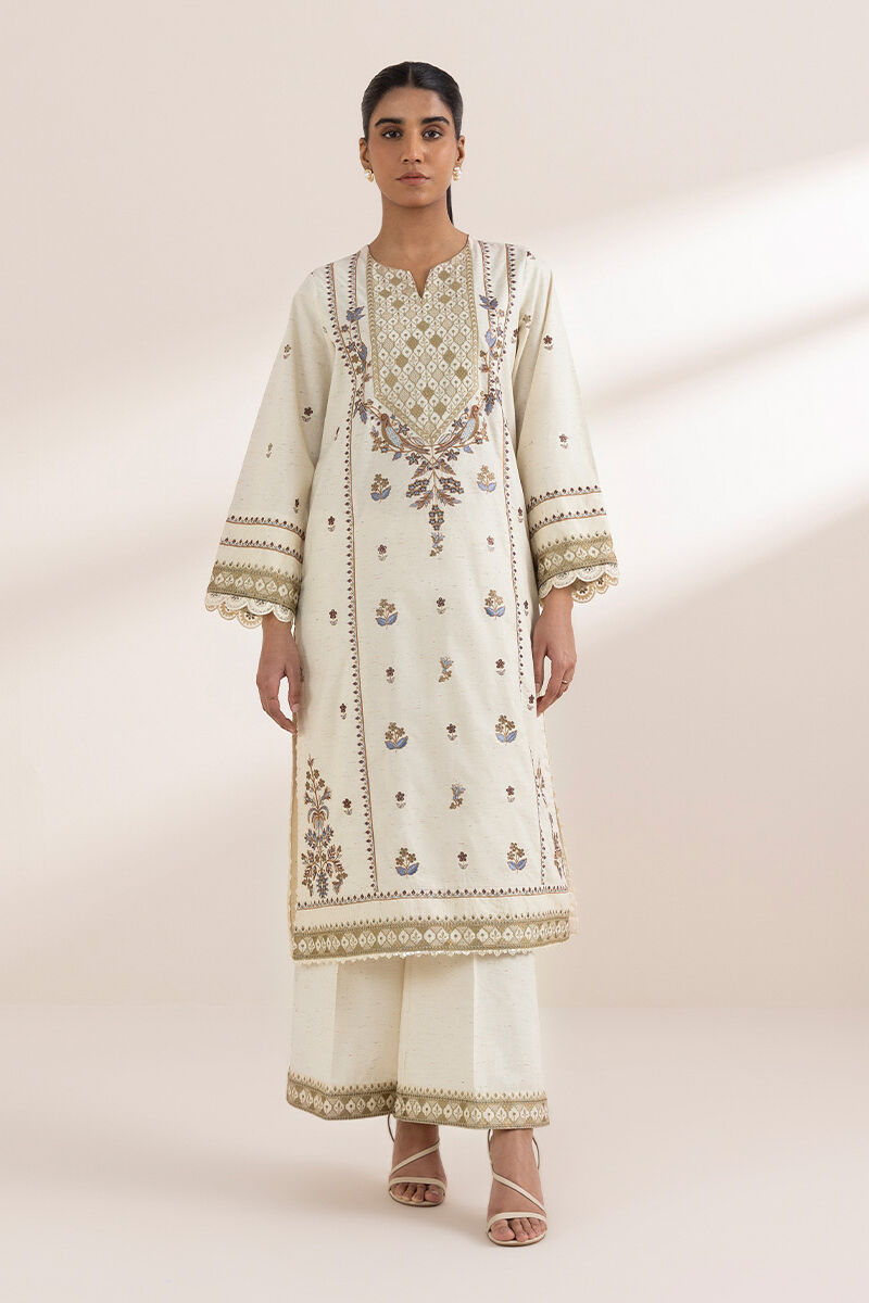 Embroidered Crosshatch Shirt