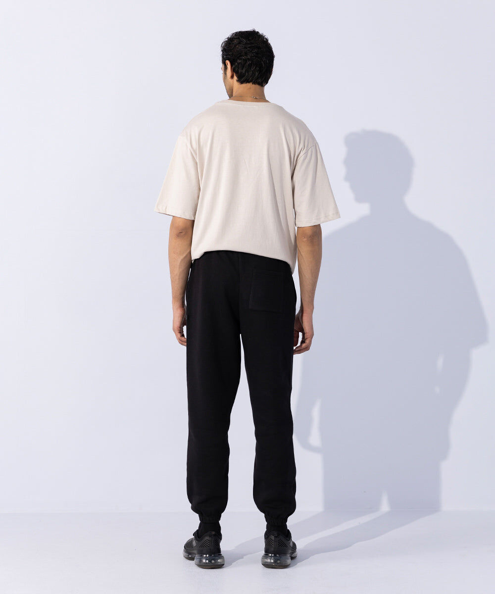 Woman - Black Unisex Jogging Trousers