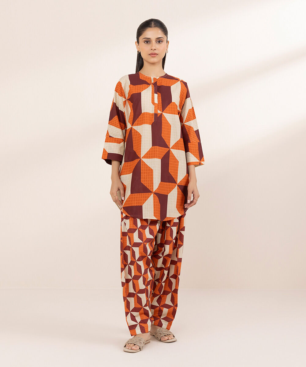 Women's RTW Lawn Multi Printed Boxy Shirt