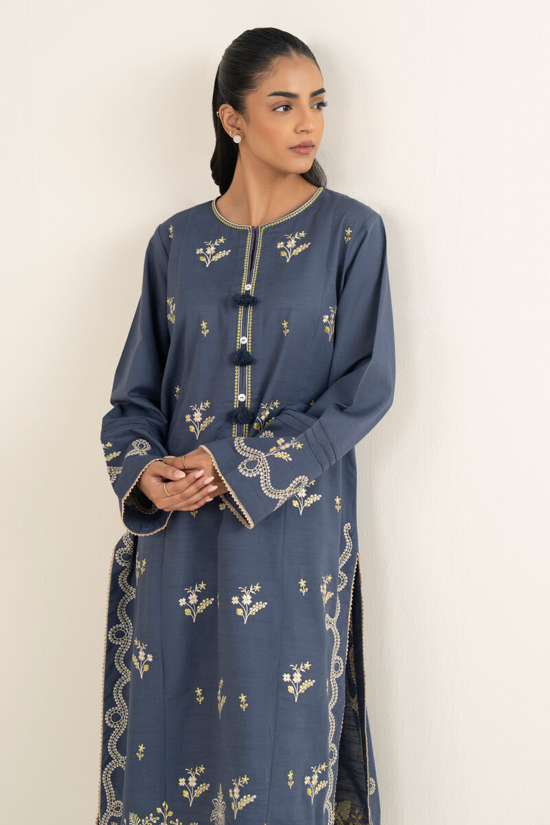Embroidered Light Khaddar Shirt