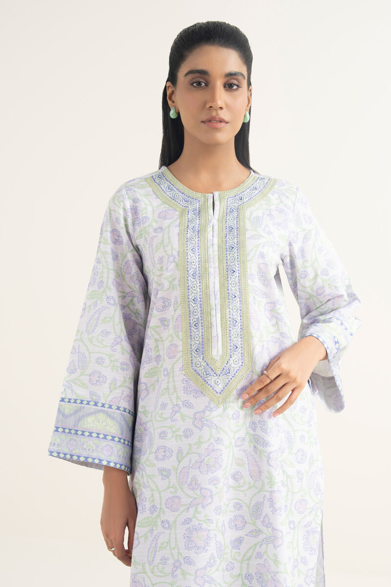 Embroidered Light Khaddar Shirt