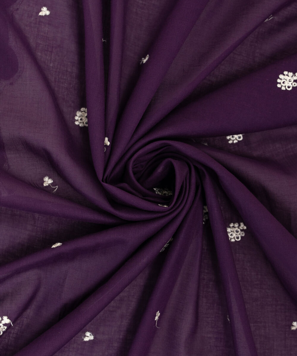 Lawn Embroidered Purple Dupatta