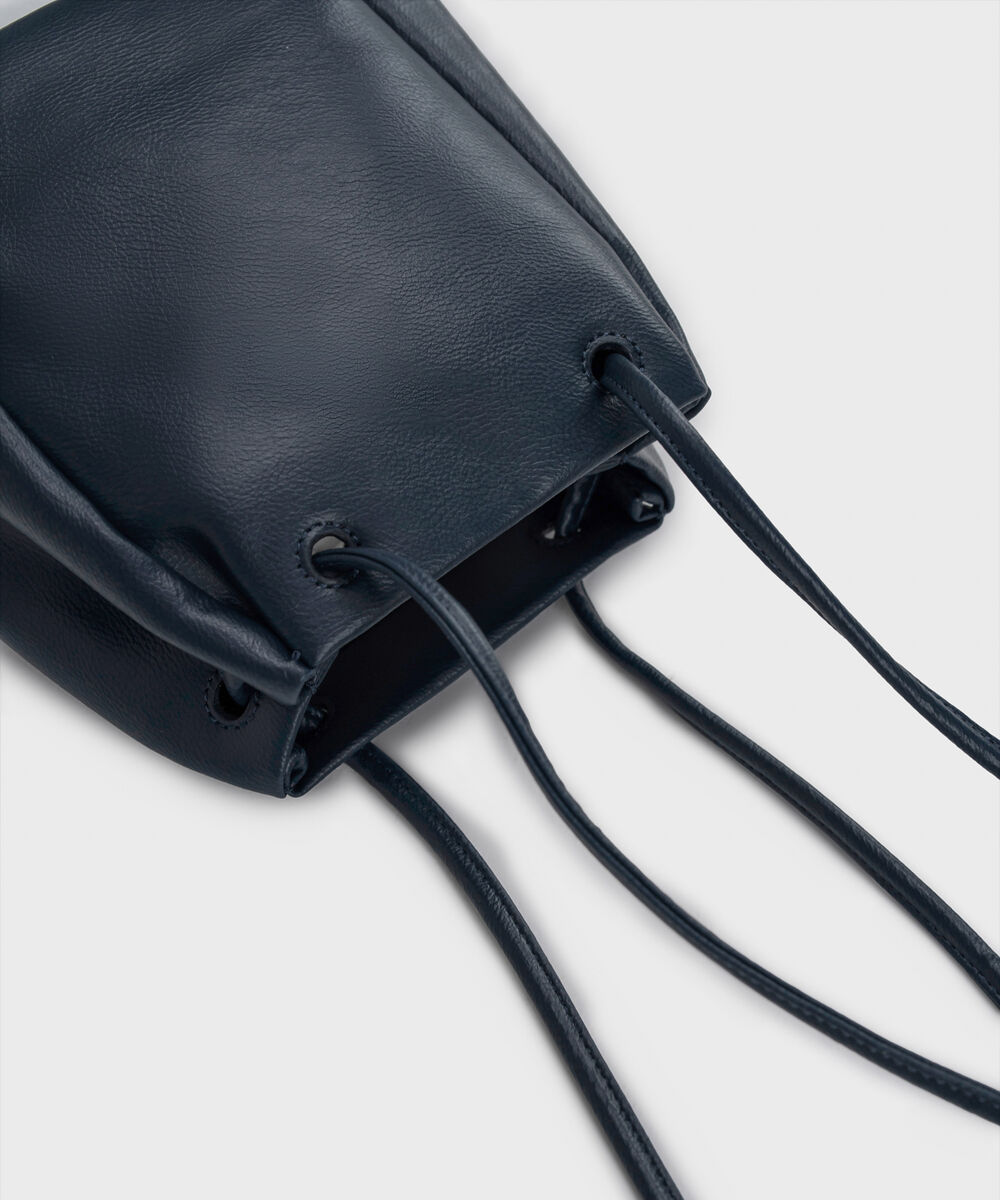 Women's Blue Bucket Bag