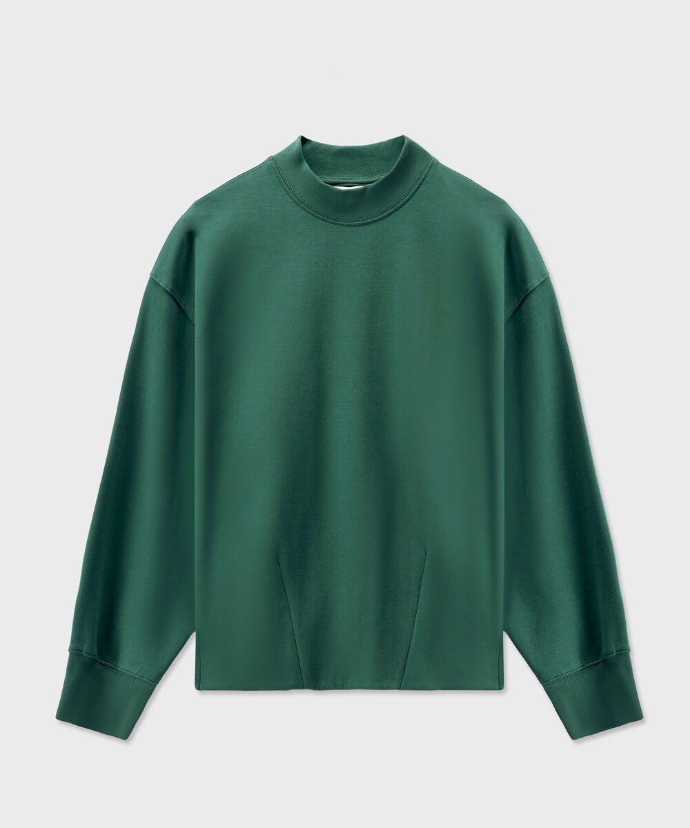 Women's Western Wear Green Sweatshirt With Slits