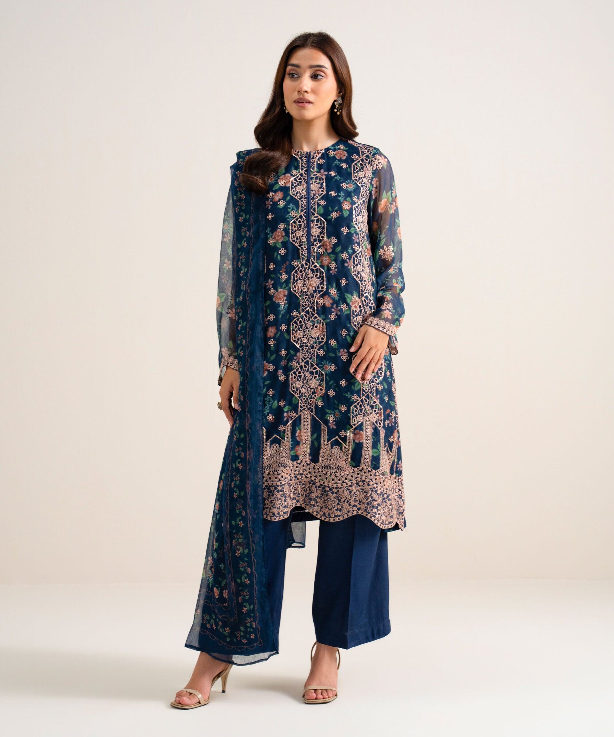 Unstitched 3 Pc Chiffon U3FELX25V103