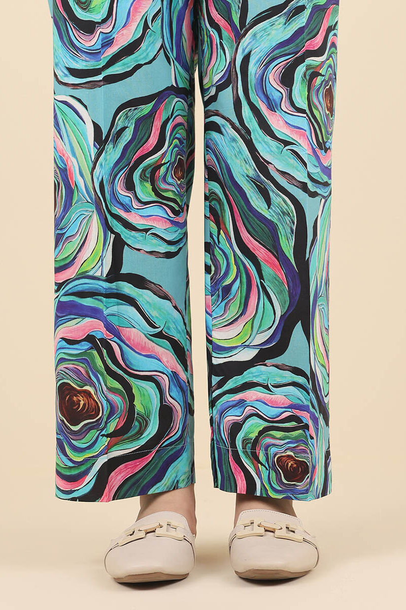 Printed Cotton Viscose Pants