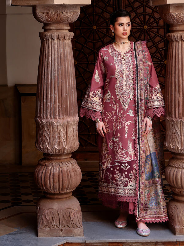 3 Piece - Embroidered Jacquard Suit
