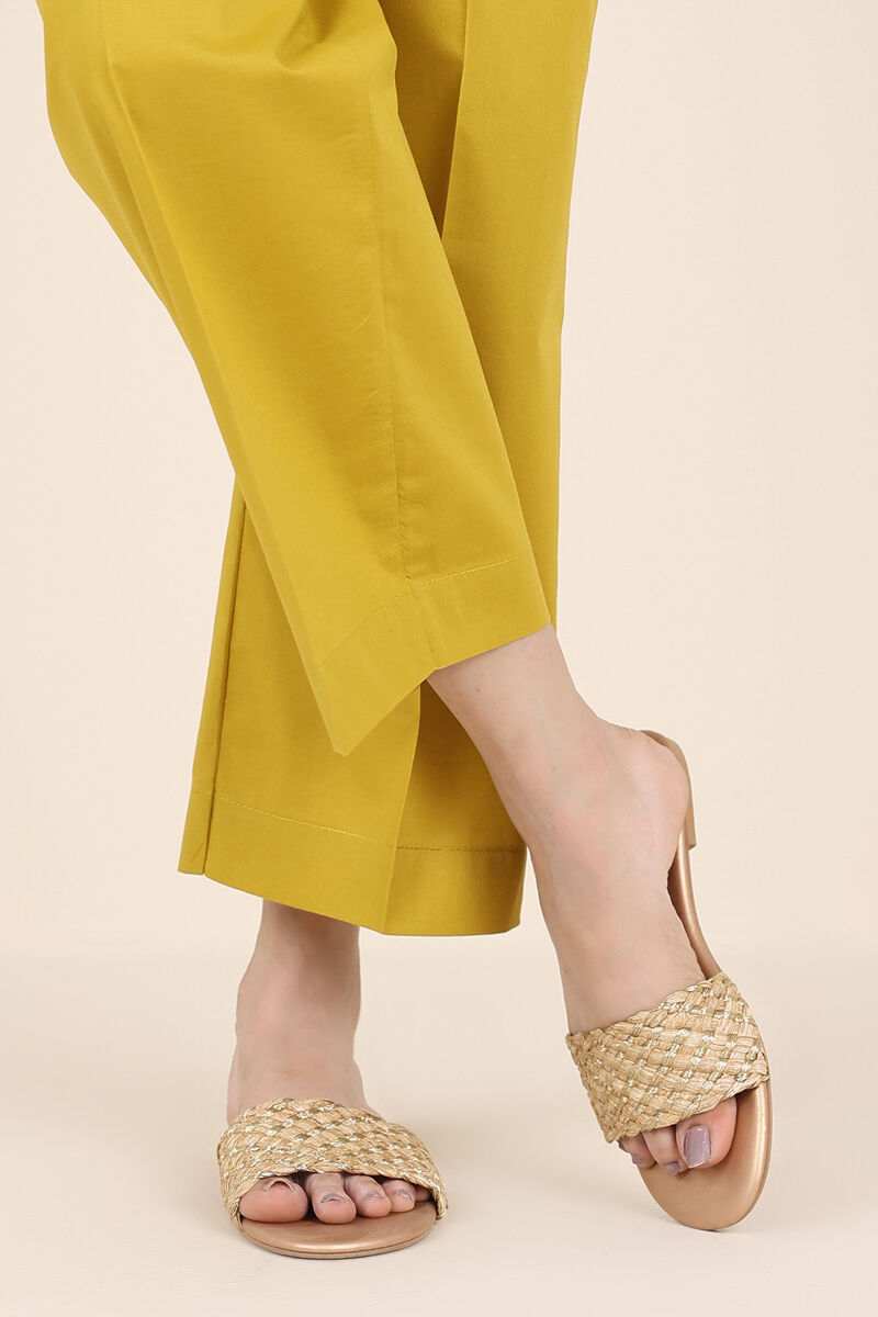 Solid Cambric Straight Pants