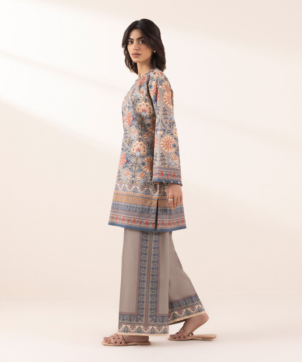 Women's RTW Lawn Multi Printed Boxy Shirt