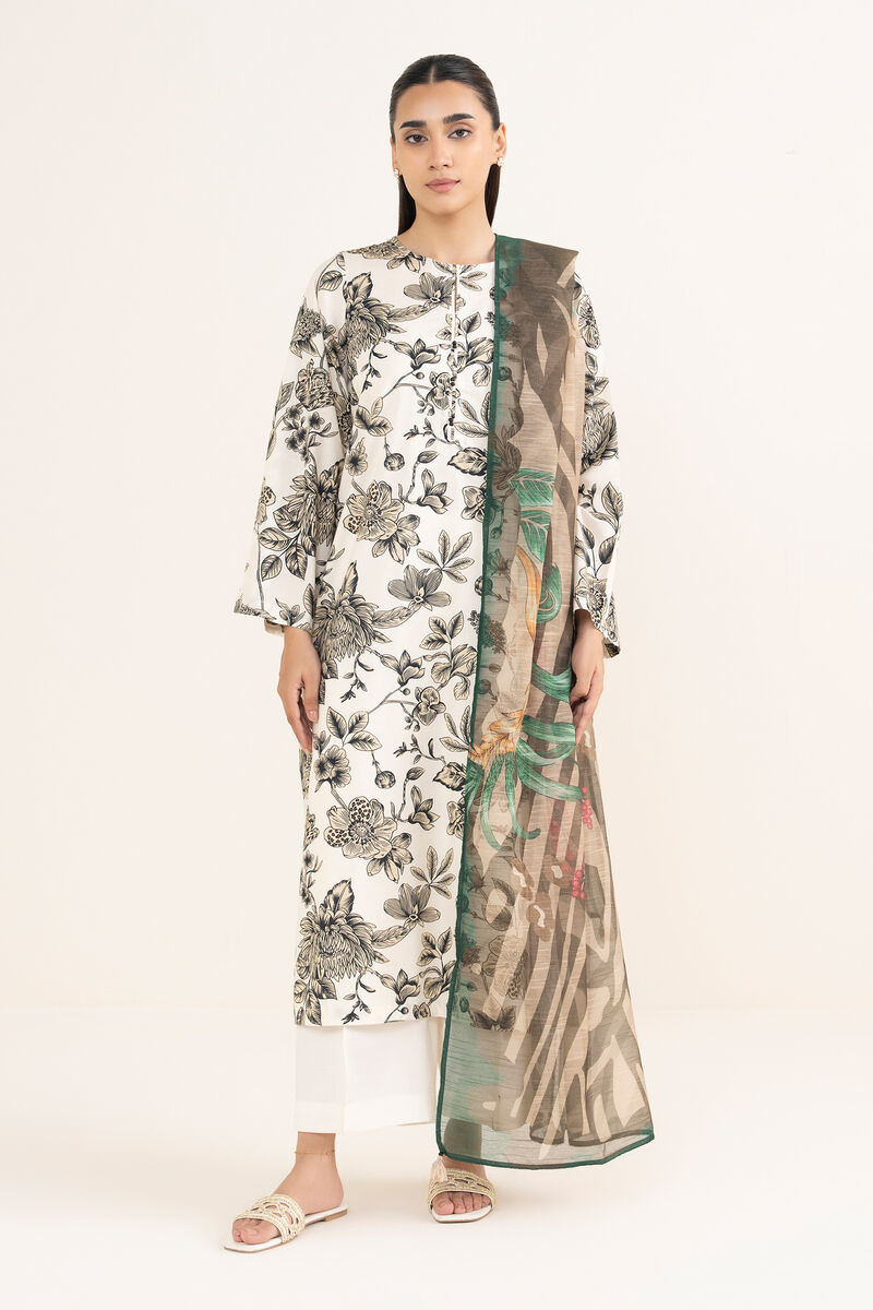 Printed Blended Net Dupatta