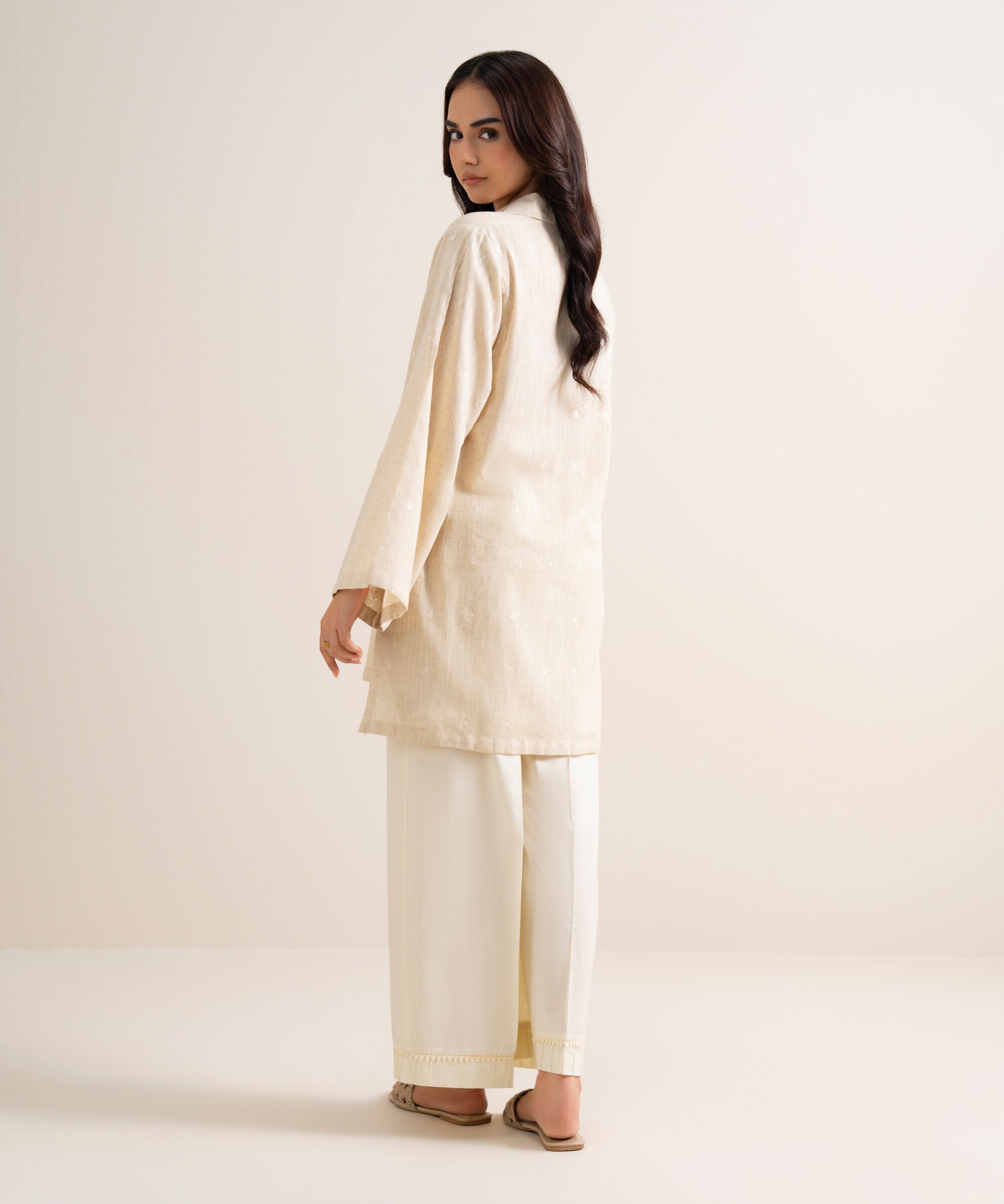 Unstitched Linen Shirt 2PEUSTW24V28