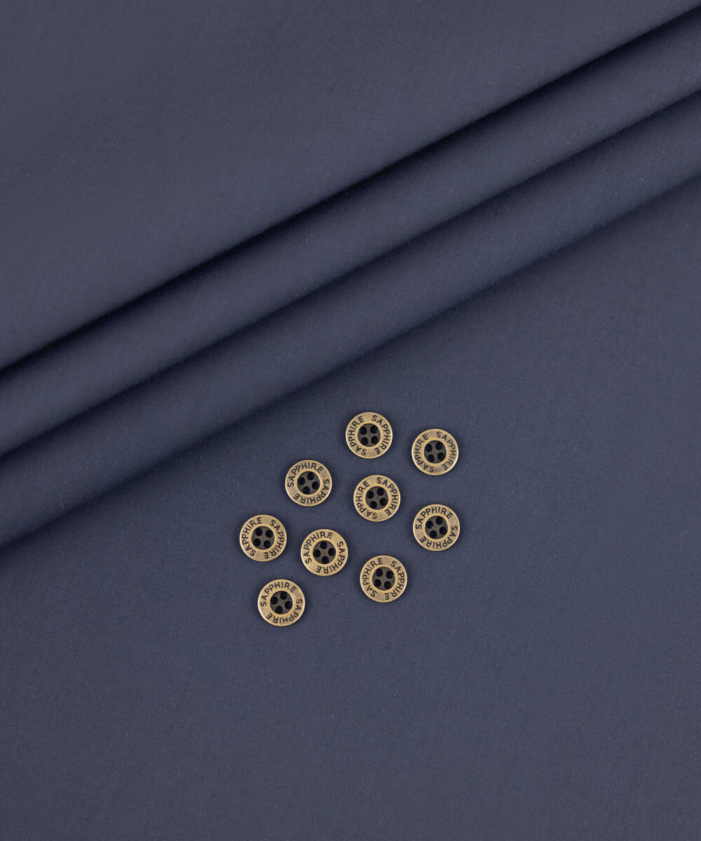 Men's Unstitched 2-Piece Luxury Modal Navy Blue Suit