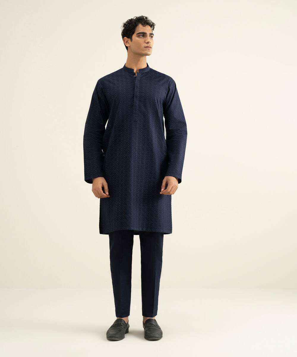 Men's indigo 100% Cotton Kurta Trouser