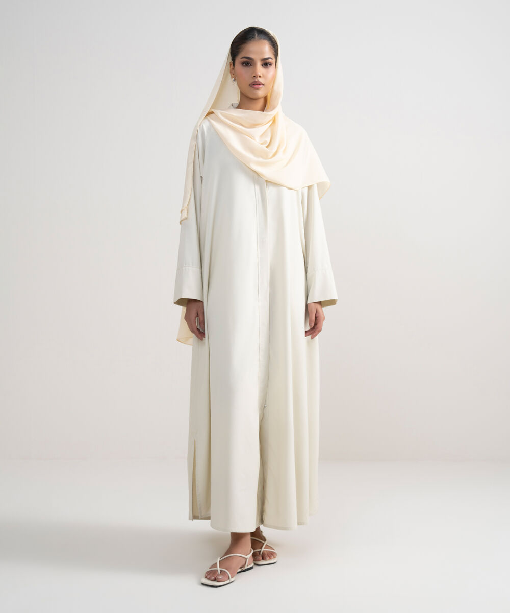 Women's Ivory Raglan Abbaya Set