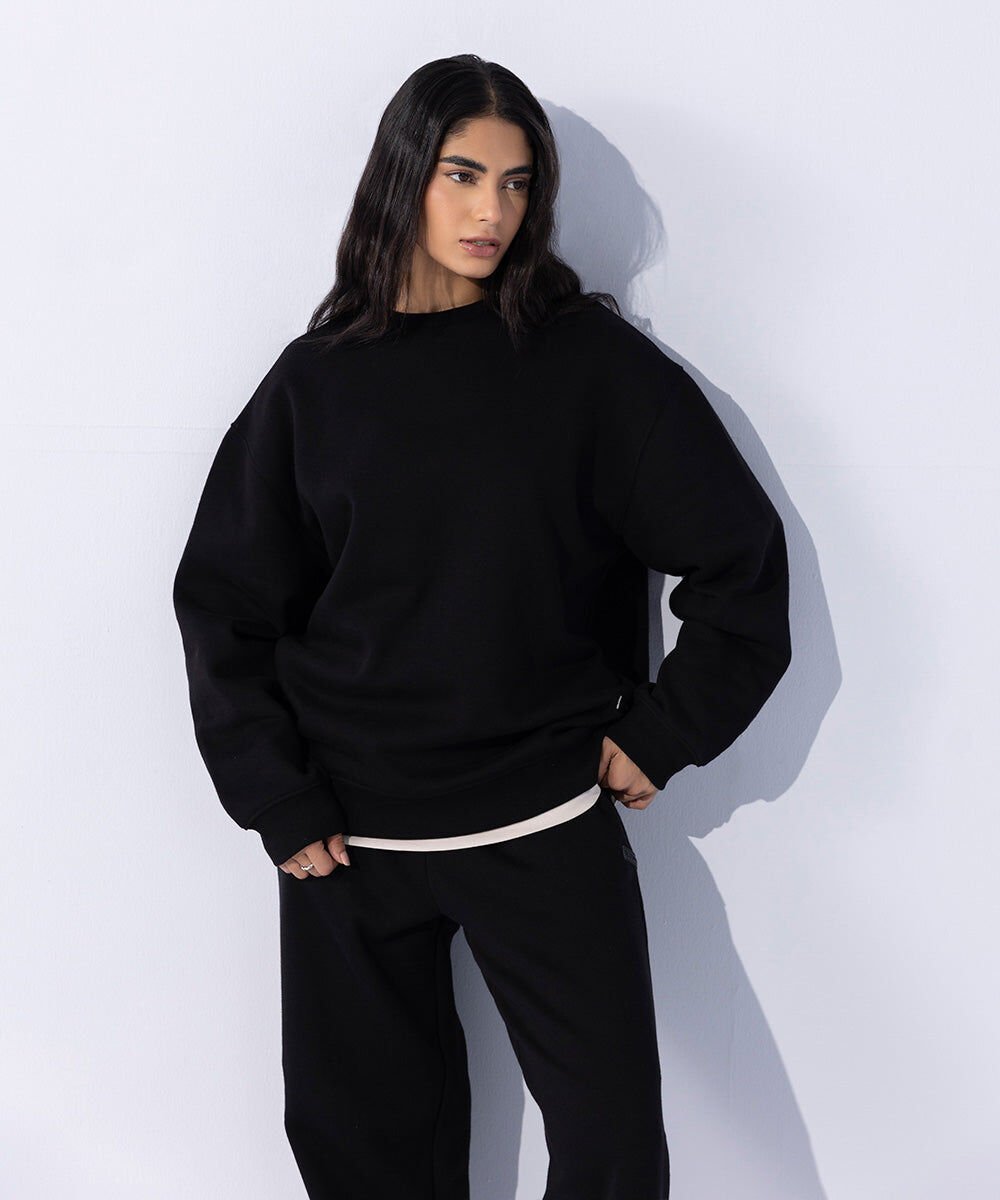 Women's Western Wear Black Sweatshirt