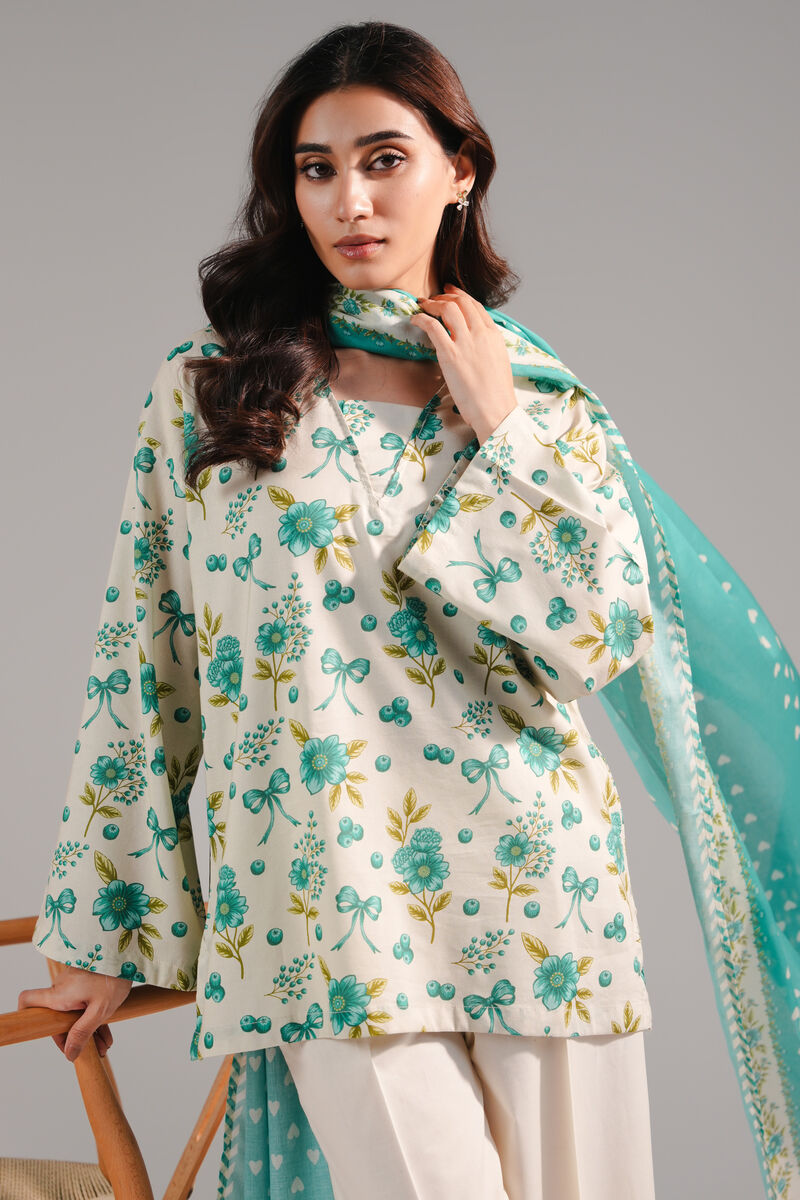 2 Piece - Printed Cotton Viscose Suit