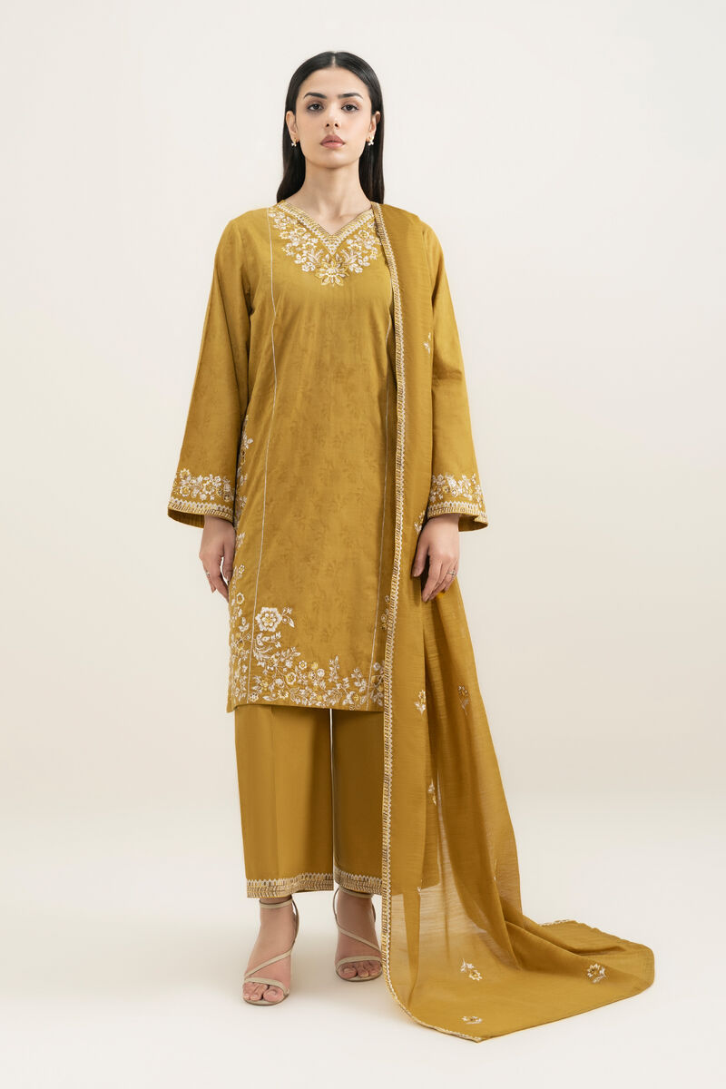 Embroidered Manaar Dupatta