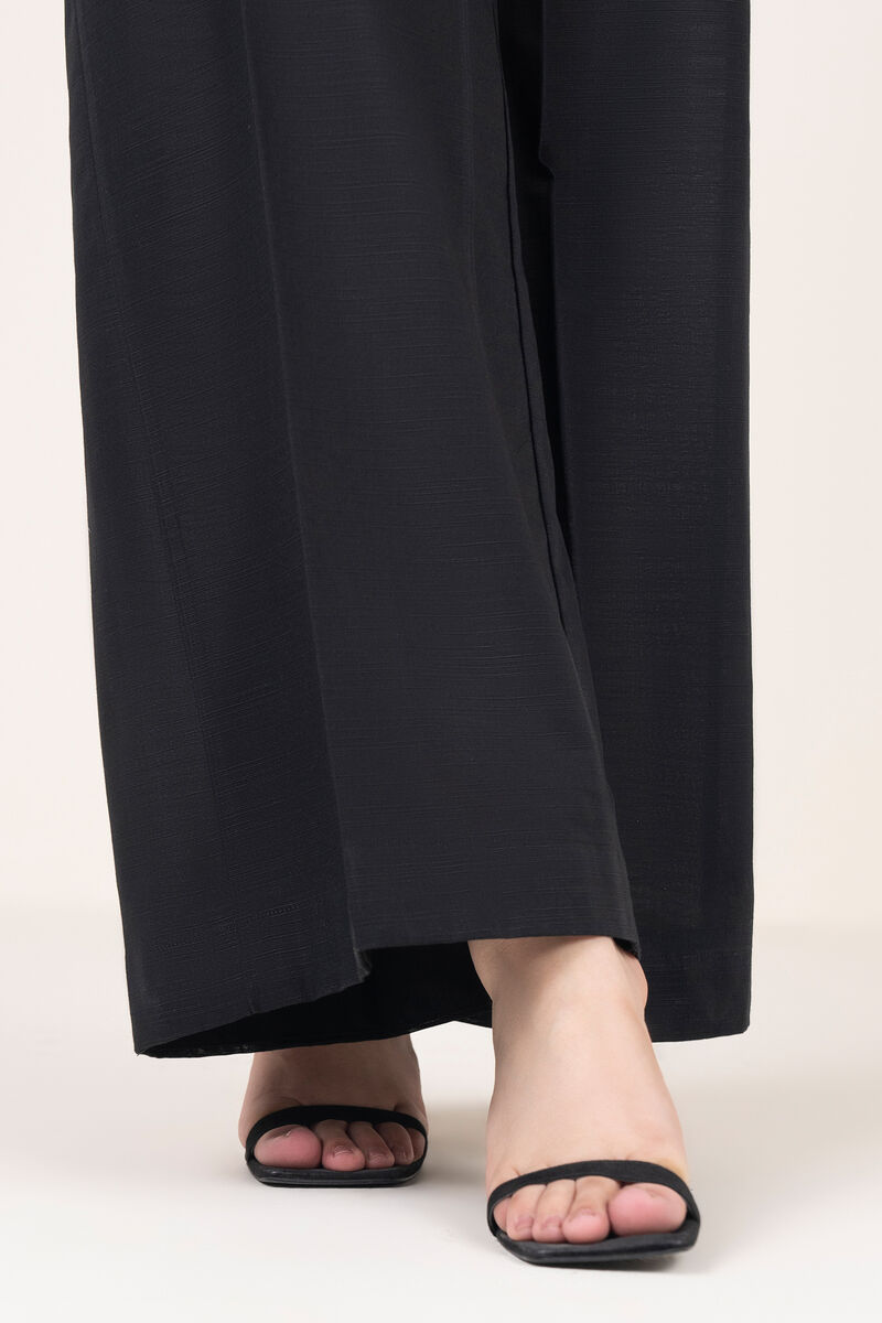 Solid Cotton Flared Pants