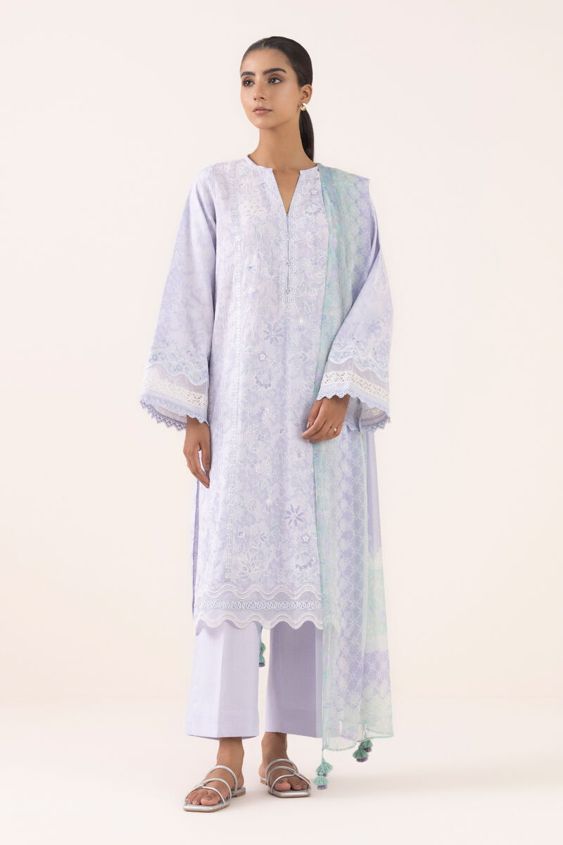 3 Piece - Embroidered Jacquard Suit