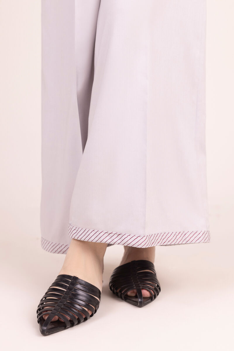 Textured Viscose Flared Pants