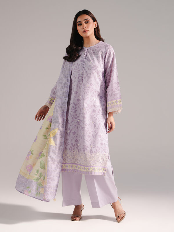 3 Piece - Printed Lawn Suit