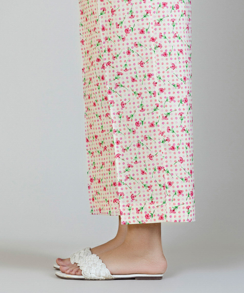 Woman - Multi Printed Cambric Straight Pants
